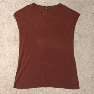 Burnt orange loose dress